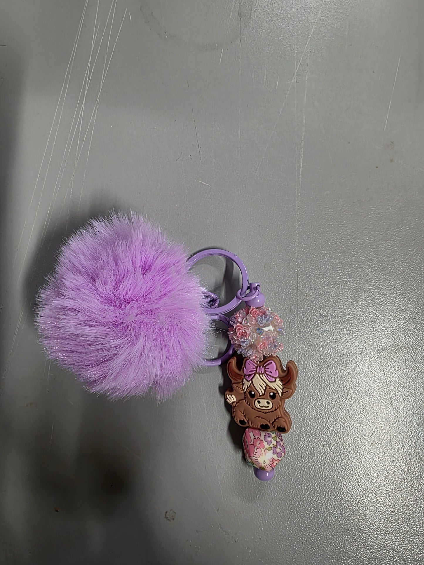 Puffy Ball Keychain