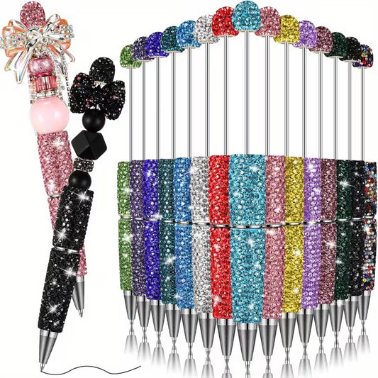 Rhinestone Beaded Pen (2-3 beads + focal)